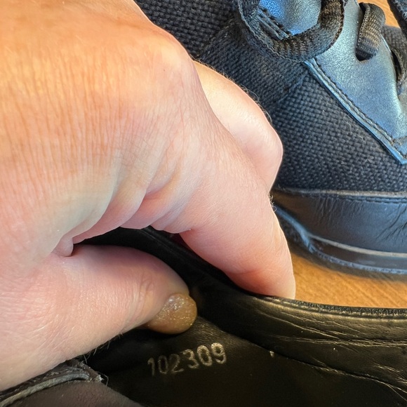 Gucci scarpa suola gomma limonge/Nashville/nastro nero SIZE 10+D. Black. - Picture 4 of 11